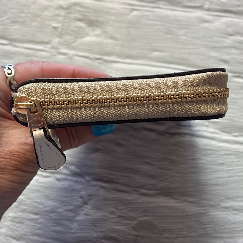 Coach Signature Coated Canvas Medium Zip Around Wallet - Picture 12 of 15